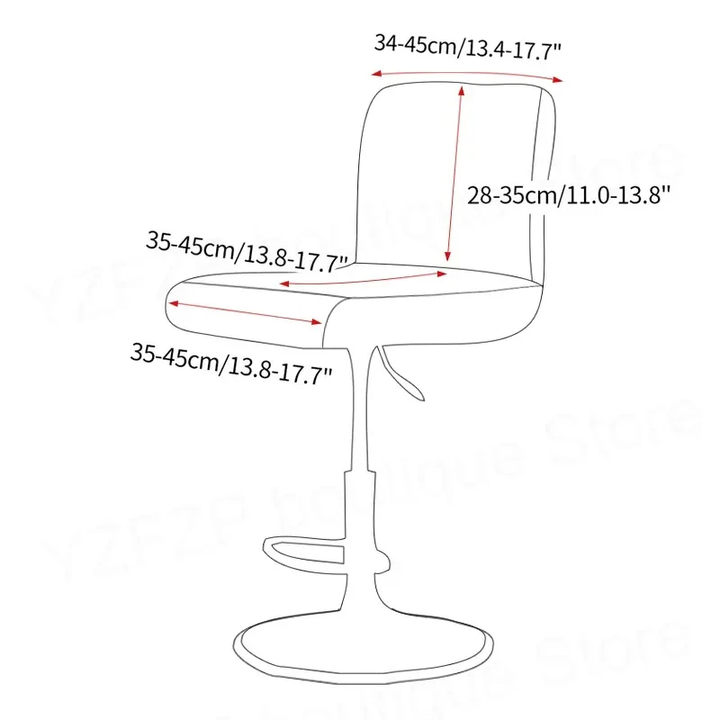 Velvet Solid color Chair Cover - Home Bar Lounge incelemesi ve fiyatı
