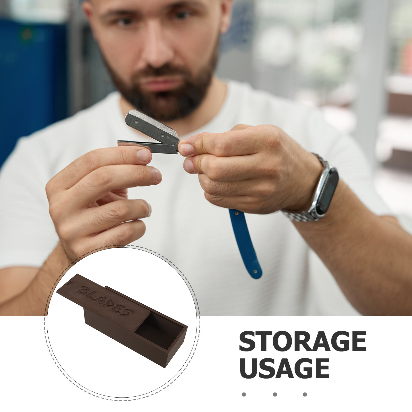 Plastic Brown Blade Storage Do - Home Barber incelemesi ve fiyatı