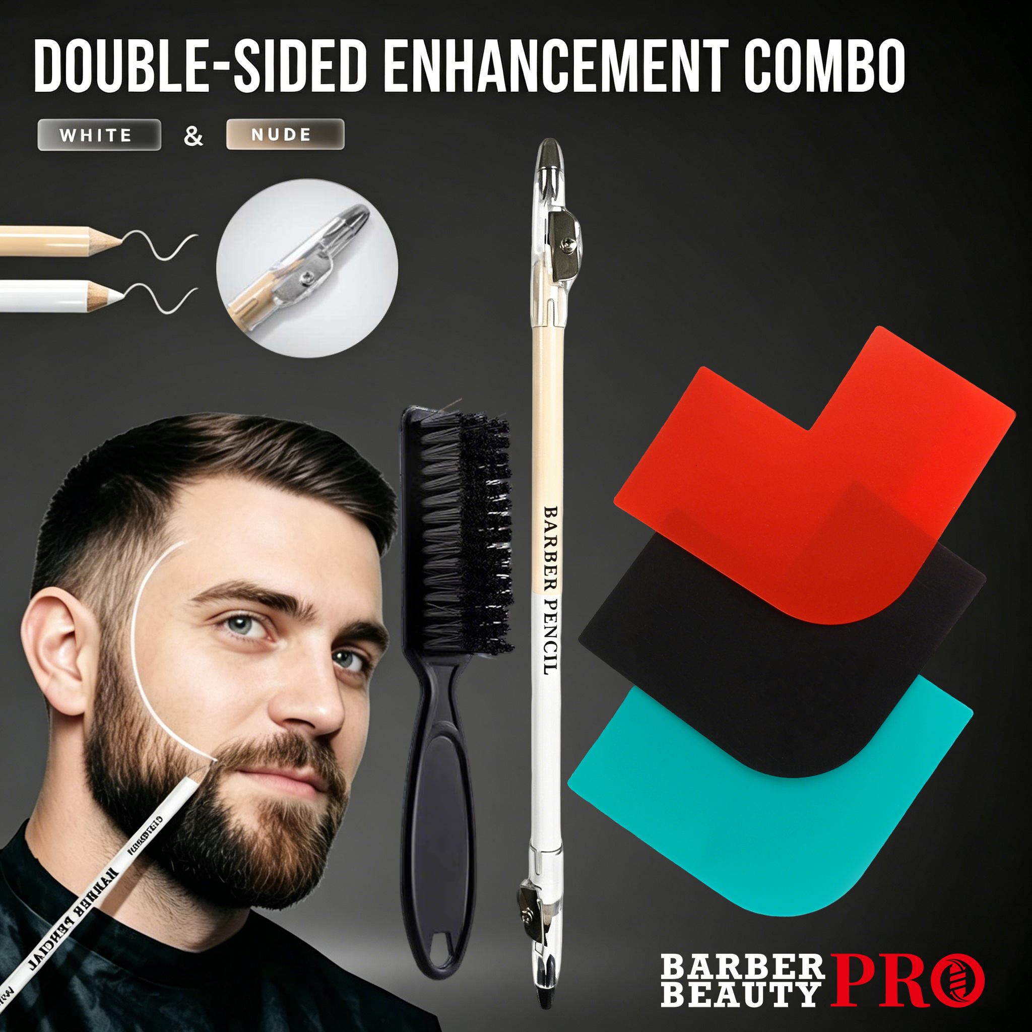 3Pcs Double-sided Barber Beard - Home Barber incelemesi ve fiyatı