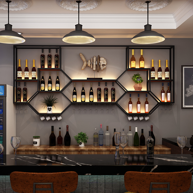Metal Shelves Wine Cabinet Liv - Home Bar Shelves incelemesi ve fiyatı