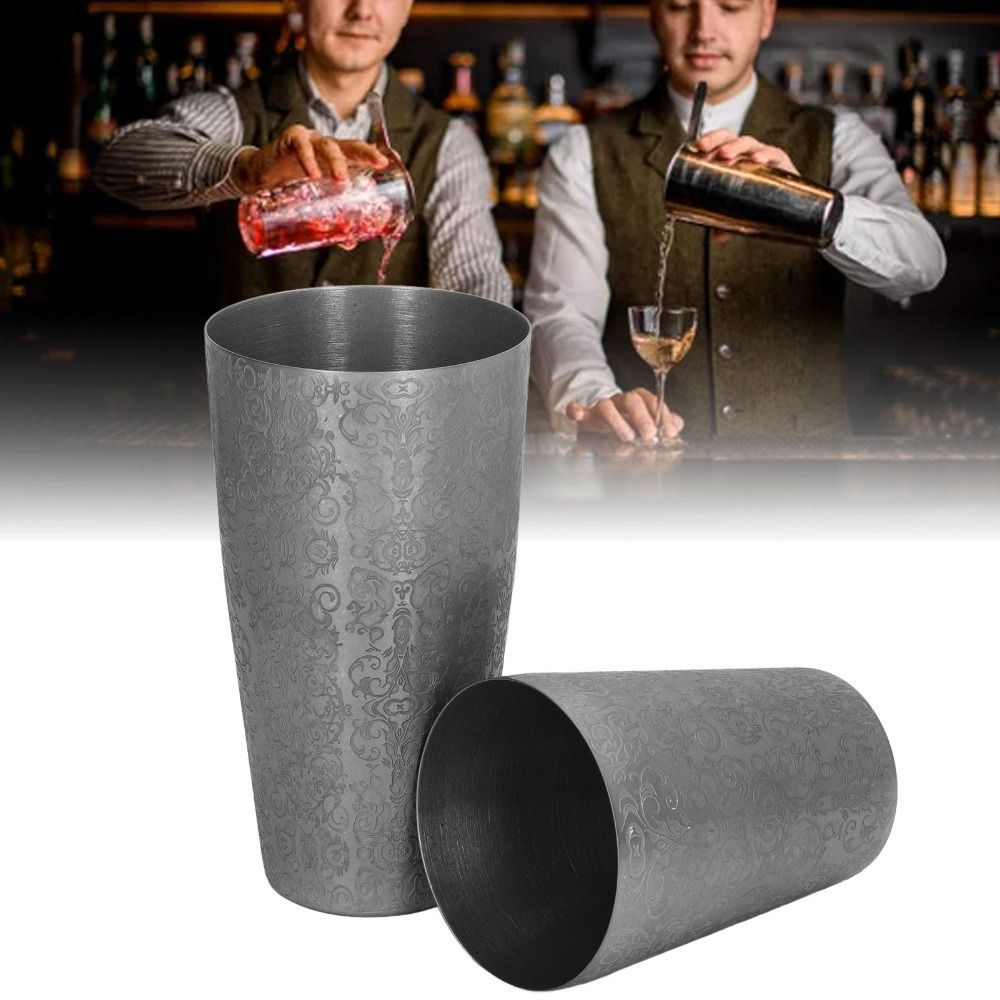2 Piece Set Etched Pattern Bos - Boston Shaker Set incelemesi ve fiyatı