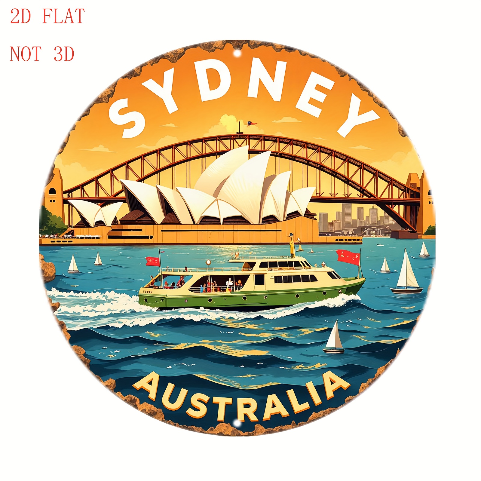 2D Metal Sign Sydney Australia - Home Bar Sydney incelemesi ve fiyatı