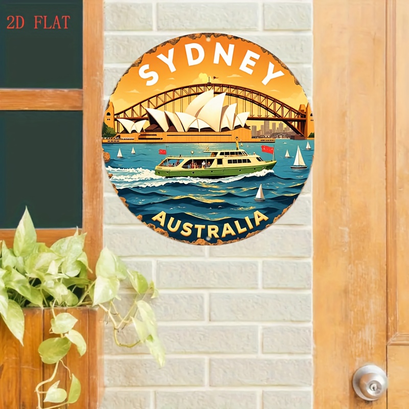 2D Metal Sign Sydney Australia - Home Bar Sydney incelemesi ve fiyatı