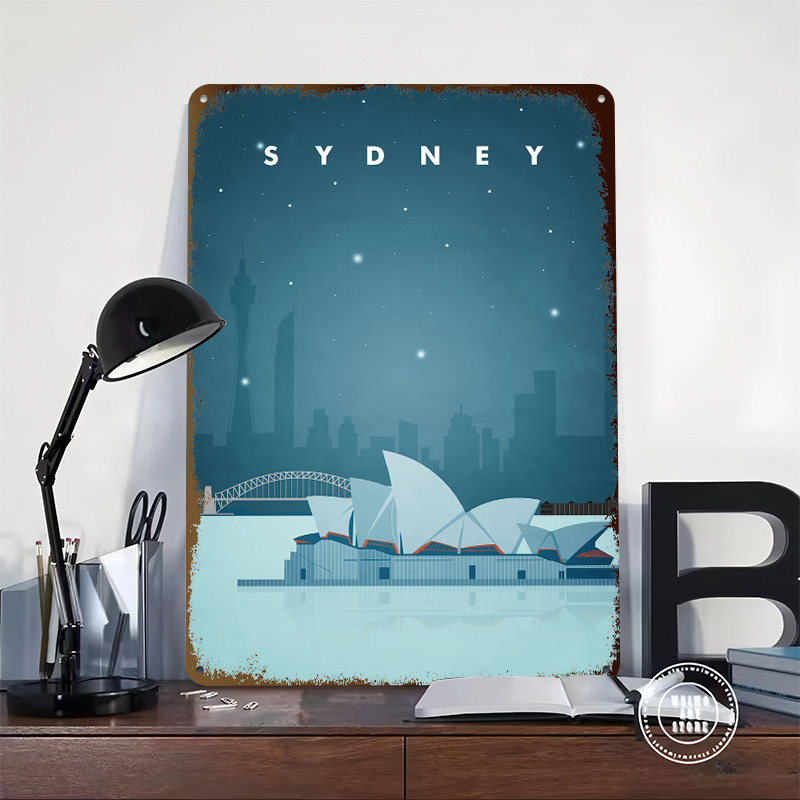 Sydney Travel Poster Customize - Home Bar Sydney incelemesi ve fiyatı
