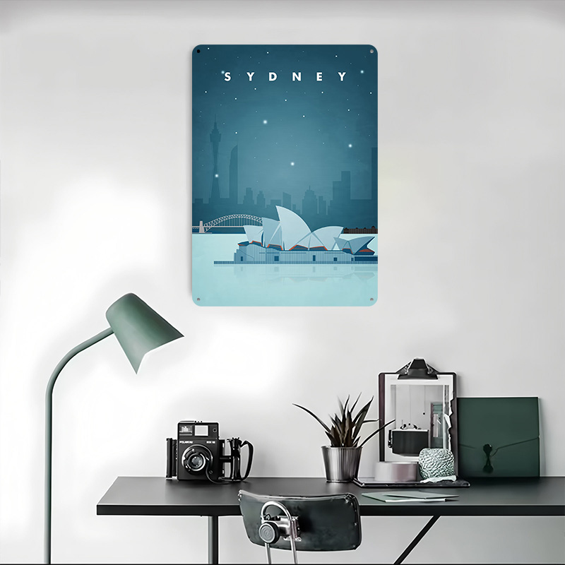 Sydney Travel Poster Customize - Home Bar Sydney incelemesi ve fiyatı